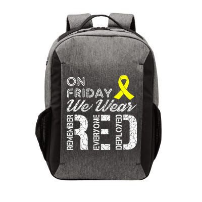 Red Friday Military R.E.D. On Friday We Wear Red Vector Backpack