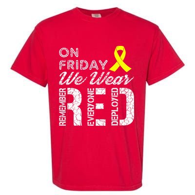 Red Friday Military R.E.D. On Friday We Wear Red Garment-Dyed Heavyweight T-Shirt