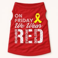 Red Friday Military R.E.D. On Friday We Wear Red Doggie Tank