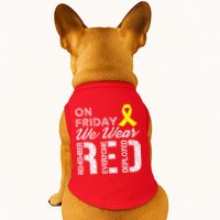 Red Friday Military R.E.D. On Friday We Wear Red Doggie Tank