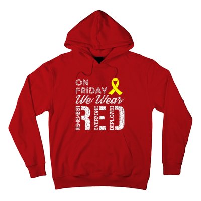 Red Friday Military R.E.D. On Friday We Wear Red Hoodie