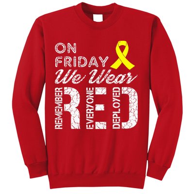 Red Friday Military R.E.D. On Friday We Wear Red Sweatshirt