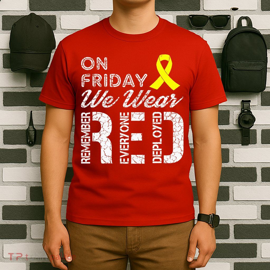 Red Friday Military R.E.D. On Friday We Wear Red T-Shirt