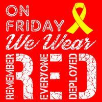 Red Friday Military R.E.D. On Friday We Wear Red Tall T-Shirt