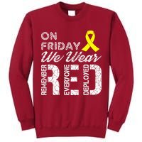 Red Friday Military R.E.D. On Friday We Wear Red Tall Sweatshirt