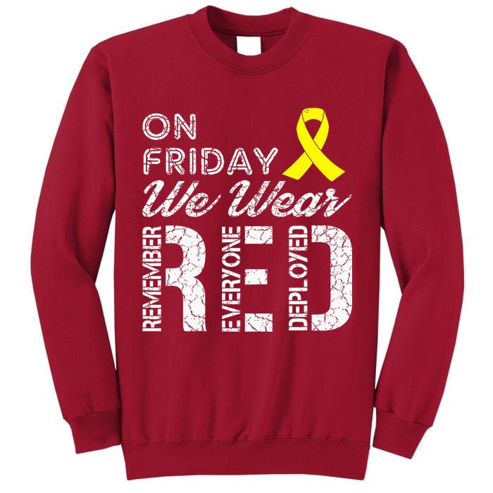 Red Friday Military R.E.D. On Friday We Wear Red Tall Sweatshirt