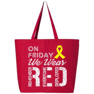 Red Friday Military R.E.D. On Friday We Wear Red 25L Jumbo Tote