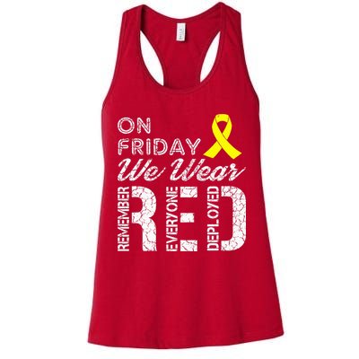 Red Friday Military R.E.D. On Friday We Wear Red Womens Tank Top