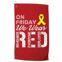 Red Friday Military R.E.D. On Friday We Wear Red Golf Towel