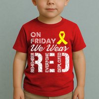 Red Friday Military R.E.D. On Friday We Wear Red Toddler T-Shirt
