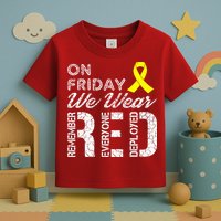 Red Friday Military R.E.D. On Friday We Wear Red Toddler T-Shirt