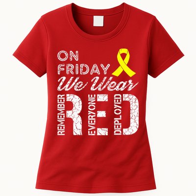 Red Friday Military R.E.D. On Friday We Wear Red Womens T-Shirt
