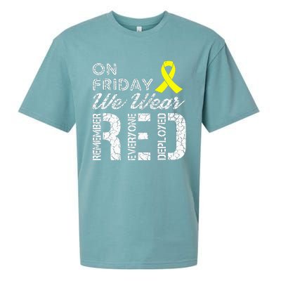 Red Friday Military R.E.D. On Friday We Wear Red Sueded Cloud Jersey T-Shirt