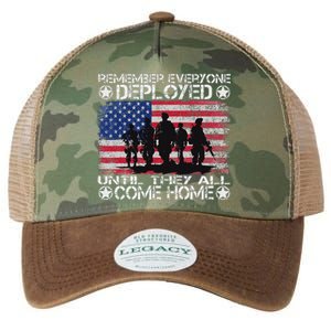 Red Friday Military Remember Everyone Deployed Legacy Tie Dye Trucker Hat