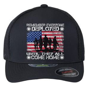 Red Friday Military Remember Everyone Deployed Flexfit Unipanel Trucker Cap