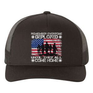 Red Friday Military Remember Everyone Deployed Yupoong Adult 5-Panel Trucker Hat