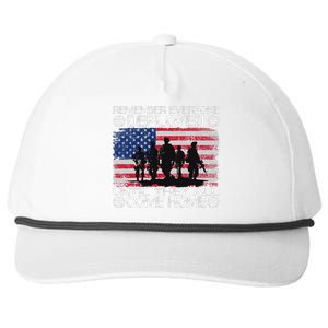 Red Friday Military Remember Everyone Deployed Snapback Five-Panel Rope Hat