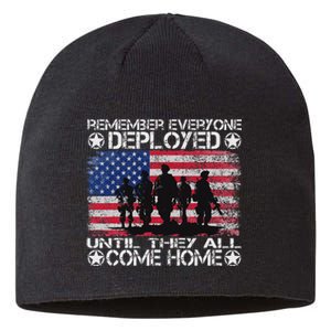 Red Friday Military Remember Everyone Deployed Sustainable Beanie