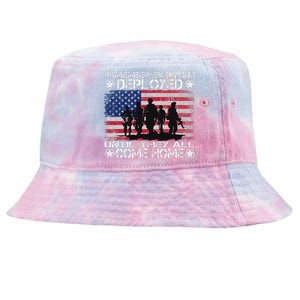 Red Friday Military Remember Everyone Deployed Tie-Dyed Bucket Hat