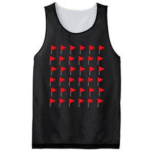 Red Flags Meme Funny Merry Xmas Party Costume Best Christmas Mesh Reversible Basketball Jersey Tank