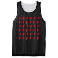 Red Flags Meme Funny Merry Xmas Party Costume Best Christmas Mesh Reversible Basketball Jersey Tank