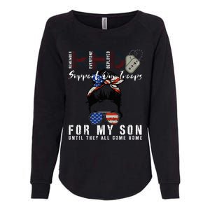 Red Friday Military I Wear Red For My Son Remember Everyone Womens California Wash Sweatshirt