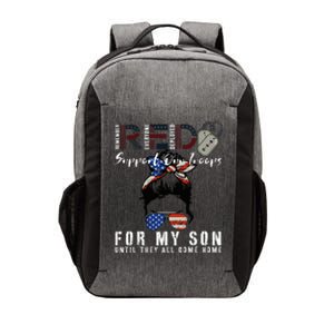 Red Friday Military I Wear Red For My Son Remember Everyone Vector Backpack