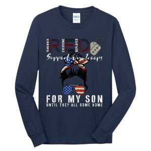 Red Friday Military I Wear Red For My Son Remember Everyone Tall Long Sleeve T-Shirt