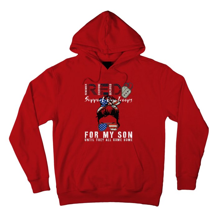 Red Friday Military I Wear Red For My Son Remember Everyone Hoodie