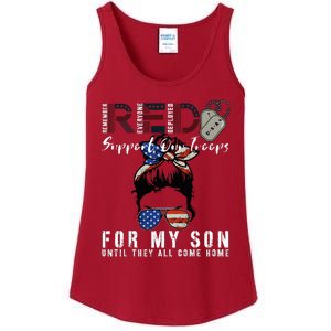 Red Friday Military I Wear Red For My Son Remember Everyone Ladies Essential Tank