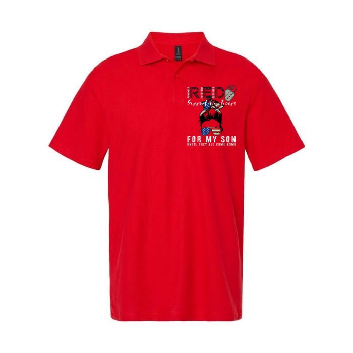 Red Friday Military I Wear Red For My Son Remember Everyone Softstyle Adult Sport Polo