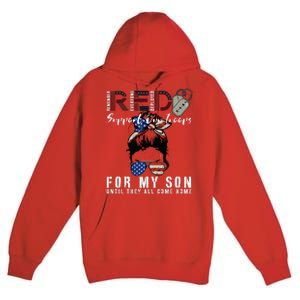 Red Friday Military I Wear Red For My Son Remember Everyone Premium Pullover Hoodie