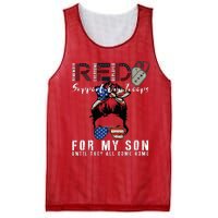 Red Friday Military I Wear Red For My Son Remember Everyone Mesh Reversible Basketball Jersey Tank