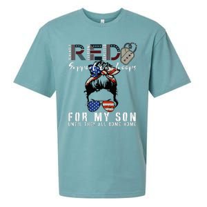 Red Friday Military I Wear Red For My Son Remember Everyone Sueded Cloud Jersey T-Shirt