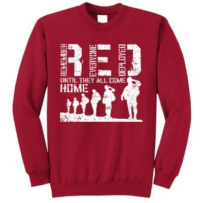 Red Friday Military I wear RED on Fridays Mom Tall Sweatshirt