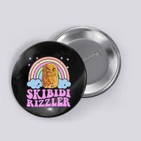 Rizzler Funny Meme Hilarious Retro Design Button