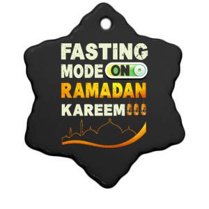 Ramadan Fasting Mode On Happy Ramadan Muslims Holy Month Cool Gift Ceramic Star Ornament