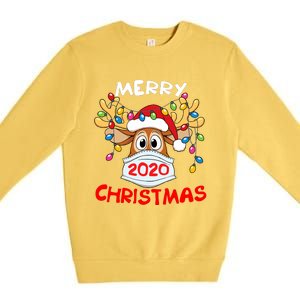 Reindeer Funny Merry Christmas 2020 Premium Crewneck Sweatshirt