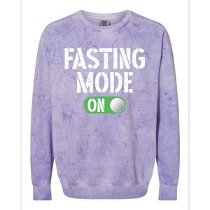 Ramadan Fasting Mode On Intermittent Fasting Activity Attire Cool Gift Colorblast Crewneck Sweatshirt