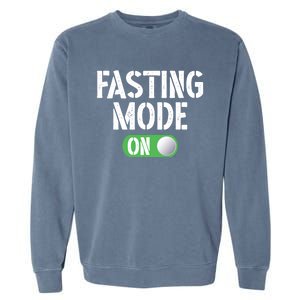 Ramadan Fasting Mode On Intermittent Fasting Activity Attire Cool Gift Garment-Dyed Sweatshirt