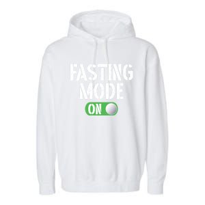 Ramadan Fasting Mode On Intermittent Fasting Activity Attire Cool Gift Garment-Dyed Fleece Hoodie