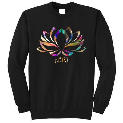 Reiki Filigree Meditation Lotus Flower Tall Sweatshirt