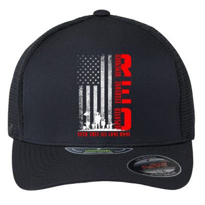 Red Friday Military Remember Erveryone Deployed Flexfit Unipanel Trucker Cap