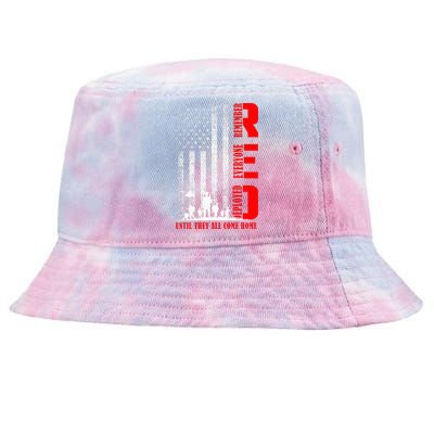 Red Friday Military Remember Erveryone Deployed Tie-Dyed Bucket Hat