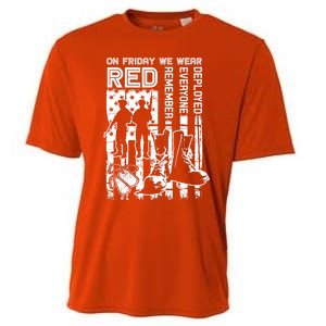 Red Friday Military Shirt On Friday We Wear Red Veteran Gift Cooling Performance Crew T-Shirt