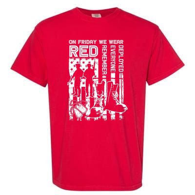 Red Friday Military Shirt On Friday We Wear Red Veteran Gift Garment-Dyed Heavyweight T-Shirt