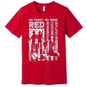 Red Friday Military Shirt On Friday We Wear Red Veteran Gift Premium T-Shirt