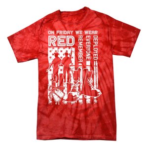 Red Friday Military Shirt On Friday We Wear Red Veteran Gift Tie-Dye T-Shirt