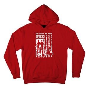 Red Friday Military Shirt On Friday We Wear Red Veteran Gift Tall Hoodie