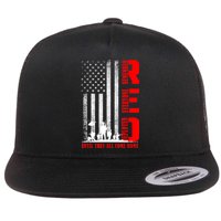 RED Friday Military US Army Remember Erveryone Deployed Flat Bill Trucker Hat